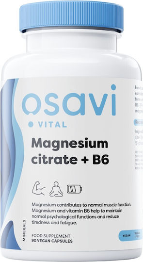Osavi Magnesium Citrate + B6 90 veg. Kappen