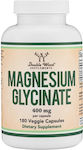 Double Wood Magnesium Glycinate 400mg 180 veg. Kappen