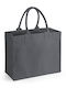 Westford Mill W608 Fabric Shopping Bag in Gray color