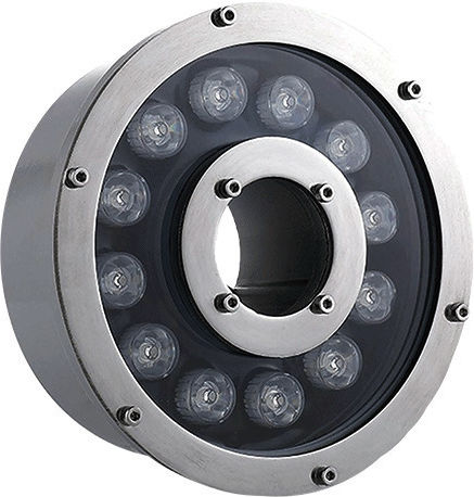 Elmark Untertauchbares Einbau-LED Pool-Scheinwerfer mit Fernbedienung und Mehrfarbigem Licht 96FL12RGB