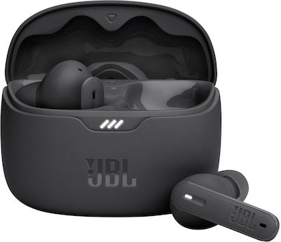 JBL Tune Beam In-ear Bluetooth Handsfree Căști cu rezistență la transpirație și husă de încărcare Negră