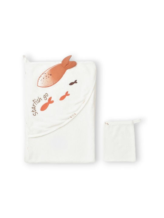 Biorganic Baby Body Towel White 66386