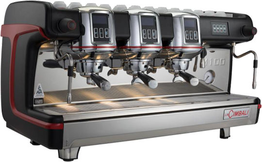La Cimbali M100 Attiva HDΑ DT/3 Mașină De Espresso Comercială Cu 3 Grupuri 8kW Lățime 103.2xAdâncime 56.7xÎnălțime 58.2cm KAF0025
