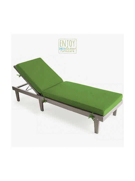 Go Smart Home Wasserdichtes Sonnenbank-Kissen Mit Rückenlehne Grün 195x60cm