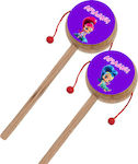 Wooden Drum with the name Shimmer & Shine