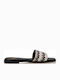 Women's Flat Sandals in Black Color