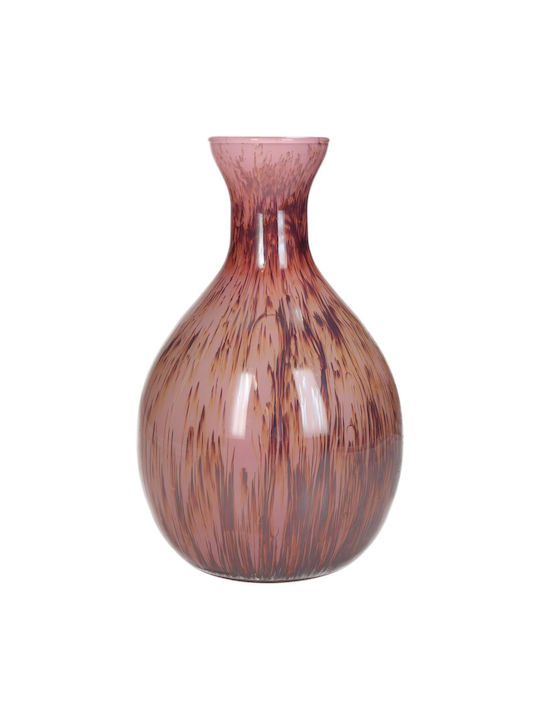 ArteLibre Διακοσμητικό Βάζο Glas Rosa 16x16x25cm 1Stück