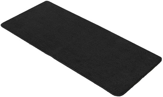 Non-Slip Bath Mat Microfiber AT000100497 Black 50x120cm