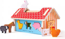 Big Jigs Formsortierspielzeug Little House with Shapes aus Holz für 12++ Monate