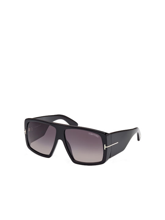 Tom Ford Raven Γυαλιά Ηλίου με Μαύρο Κοκκάλινο Σκελετό και Μαύρο Ντεγκραντέ Φακό TF1036 01B