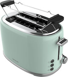 Cecotec Toast&Taste 1000 Retro Double Φρυγανιέρα 2 Θέσεων 980W Τιρκουάζ