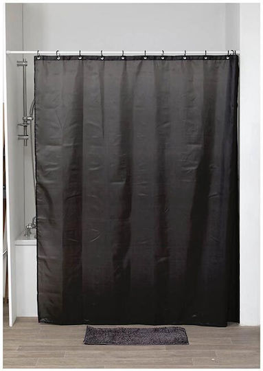 Shower Curtain 180x200cm Black