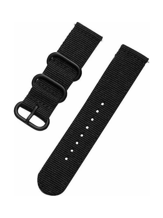 Strap Fabric easy click 0512 Black 24mm