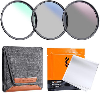 K&F Concept CPL / ND / UVFilter Kit 40.5mm for Camera Lenses