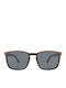 Daponte Wayfarer Unisex Sunglasses with Brown Wooden Frame and Gray Polarized Lens DAP320E 4