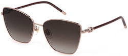 Furla Sunglasses Χρυσά with Metal Frame & Brown Lens