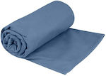 Sea to Summit Pocket Towel Handtuch Gesicht Mikrofaser Blau 80x40cm.