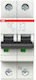Abb Automatischer Schutzschalter 50A Zweipolig AC/DC 24802