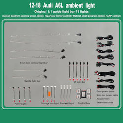 Digital IQ Sistem de Iluminat Interior Auto Lumina ambientală Audi A6 Lumina ambientală