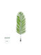 Ramură Decorativă Artificială Palmier Areca Green 100cm GloboStar