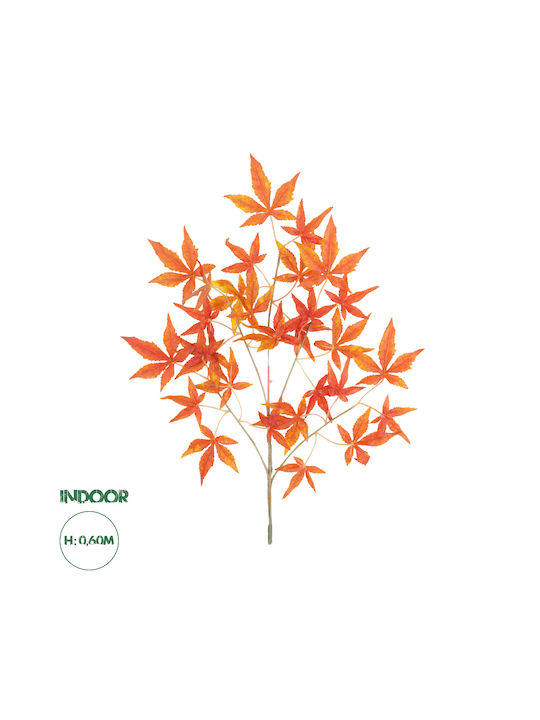 GloboStar Artificial Decorative Branch Maple Artificial Garden Orange 1pcs