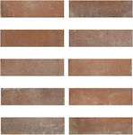 Ravenna Floor Interior Matte Ceramic Tile 28x7cm Terracotta Red