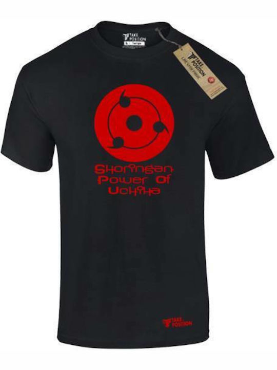 Takeposition SHARINGAN POWER UCHIHA T-shirt Bla...