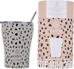 Estia Coffee Mug Save The Aegean 350ml Leopard Taupe
