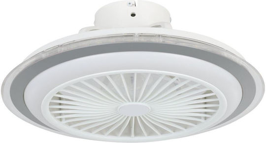 Eglo Albufeira Ceiling Fan 51cm with Light Fixture White
