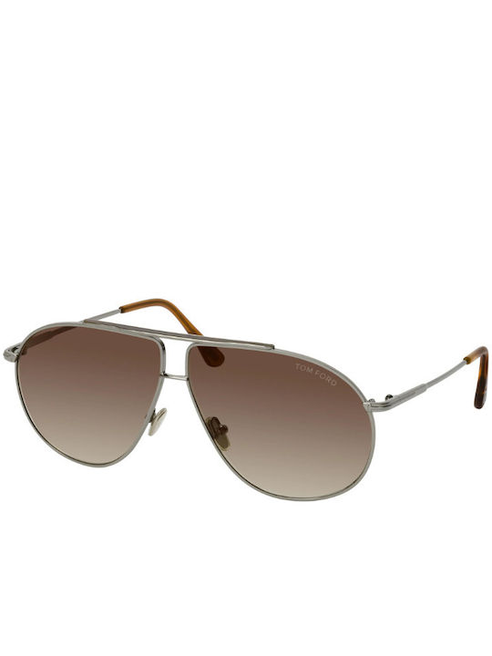 Tom Ford Rilley 02 Sonnenbrillen mit Gold Rahmen und Braun Verlaufsfarbe Linse TF825 28F