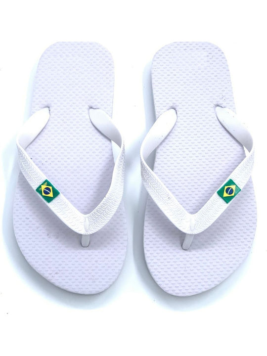 Jomix Παιδικές Σαγιονάρες Flip Flops Λευκές