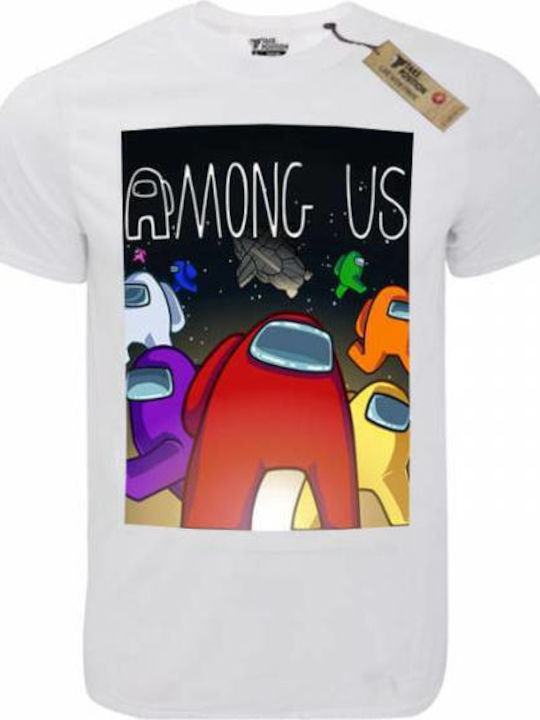 Takeposition T-shirt Among Us Λευκό