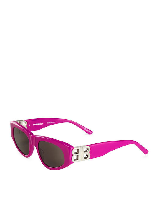 Balenciaga Women's Sunglasses with Pink Plastic...