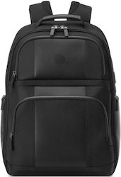 Delsey Wagram Tasche Rucksack für Laptop 17.3" in Schwarz Farbe