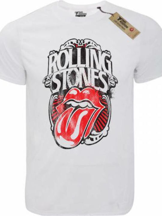 Takeposition T-shirt Rolling Stones Λευκό