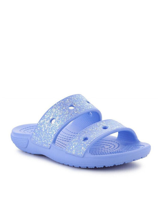 Παιδικές Σαγιονάρες Slides Μπλε Glitter
