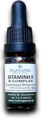 MeliMpampa B Complex Vitamin für Energie, Unterstützung des Immunsystems, die Haare, die Haut & die Nägel 10ml