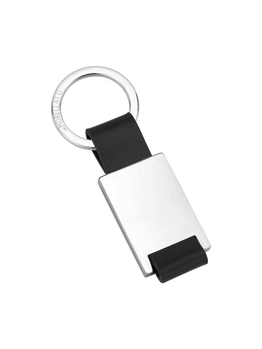 Morellato Key Holder Leather Silver