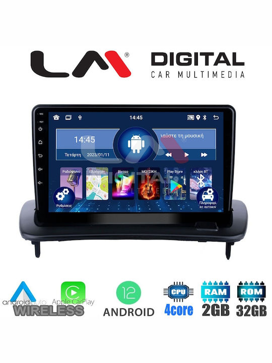 LM Digital Auto-Audiosystem für Volvo S40 / C30 / C70 2004-2012 (Bluetooth/USB/WiFi/GPS/Apple-Carplay/Android-Auto) mit Touchscreen 9"