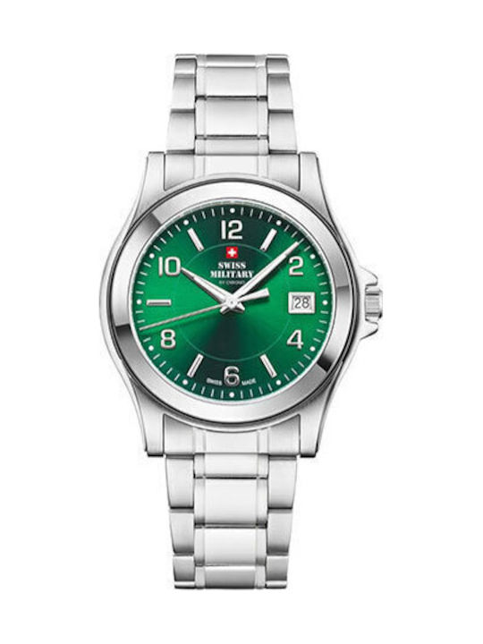 Swiss Military by Chrono Мъжки часовник 39мм на батерия с сребърна метална гривна