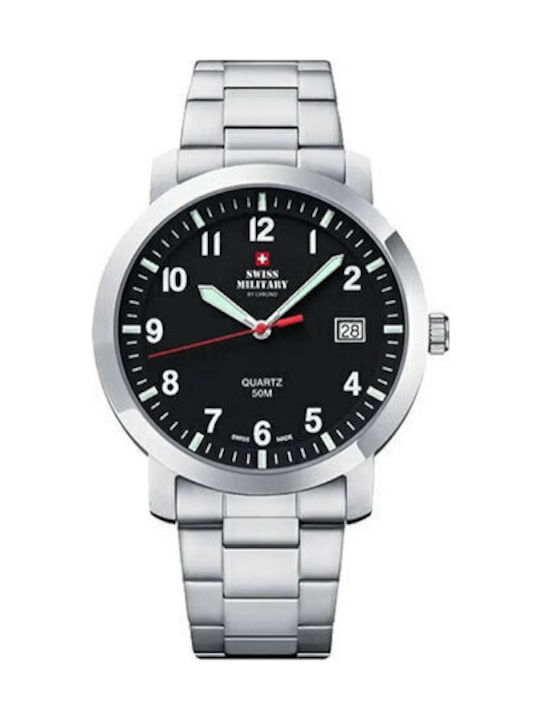 Swiss Military by Chrono Мъжки часовник 40мм на батерия с сребърна метална гривна