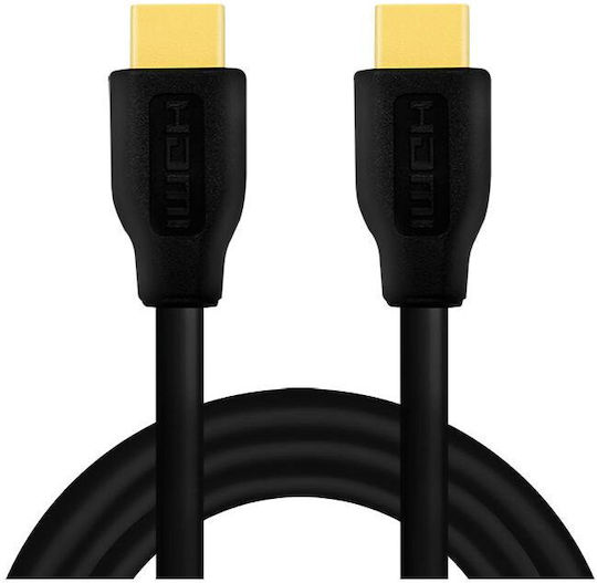 LogiLink Cabluri HDMI 2.0 Premium High Speed 4K 60Hz HDR Cablu HDMI De Sex Masculin - HDMI De Sex Masculin 2m Negru