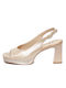 Desiree Shoes Judit8 Δερμάτινα Γυναικεία Πέδιλα Nude