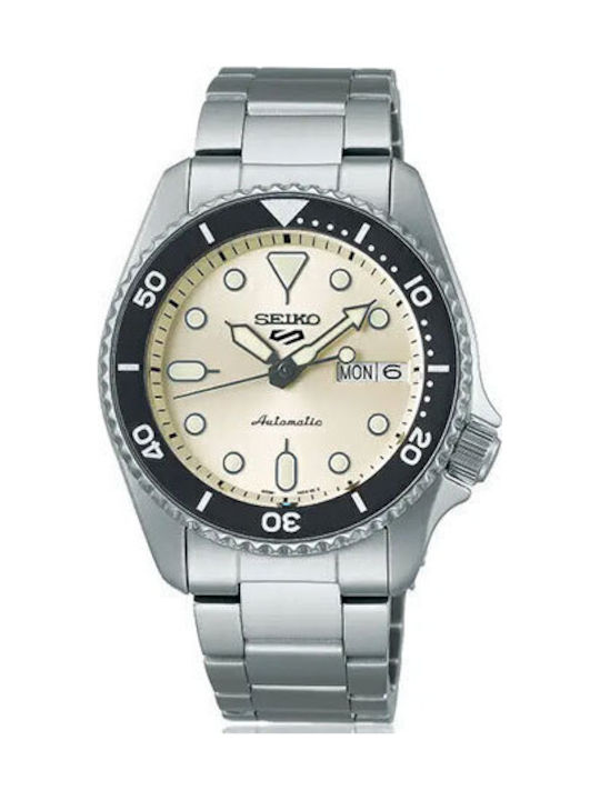 Seiko 5 Sports Ανδρικό Ρολόι 38mm Αυτόματο με Α...