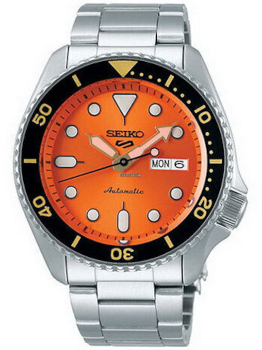 Seiko 5 Sports Ρολόι Αυτόματο με Μεταλλικό Μπρασελέ Seiko 5 Sports Ρολόι Αυτόματο με Μεταλλικό Μπρασελέ