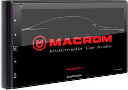 Macrom Car Audio System (Bluetooth/USB/WiFi/GPS/Apple-Carplay/Android-Auto/CD) with Touch Screen 6.8"