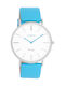 Oozoo Watch with Blue Leather Strap