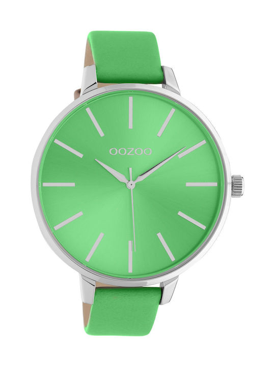 Oozoo Timepieces Women's Watch with Green Leath...