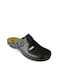 Leon MED700Μ Leather Anatomic Clogs Black