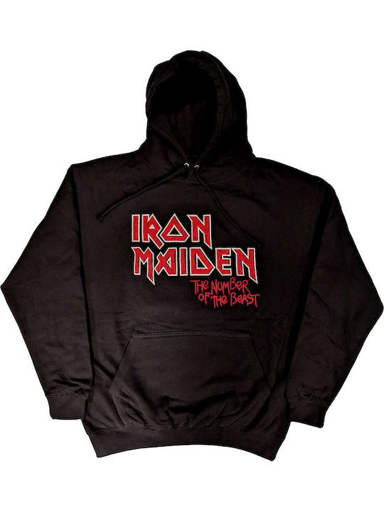 Rock Off Number Beast Vintage Logo Блуза с качулка Iron Maiden Сив